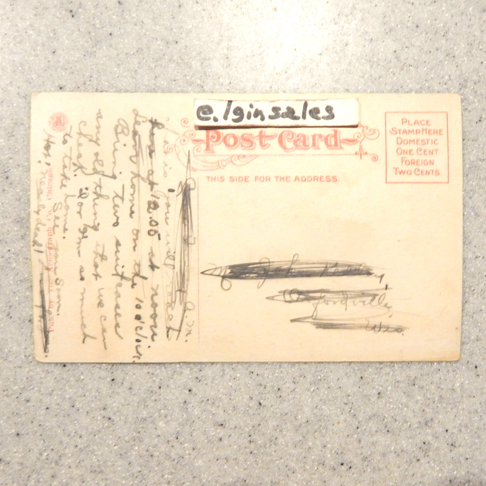 New Canyon Hotel Colorized Postcard – Yellowstone National Park – Circa 1915