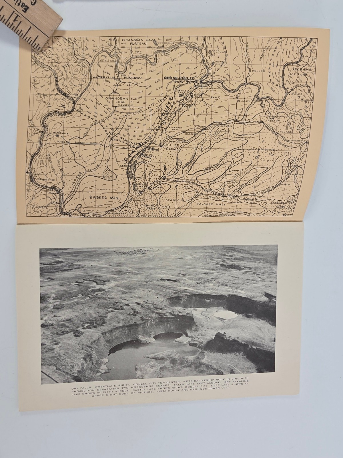 1930 Yellowstone National Park Circular Wyoming Department Interior Foldout Map