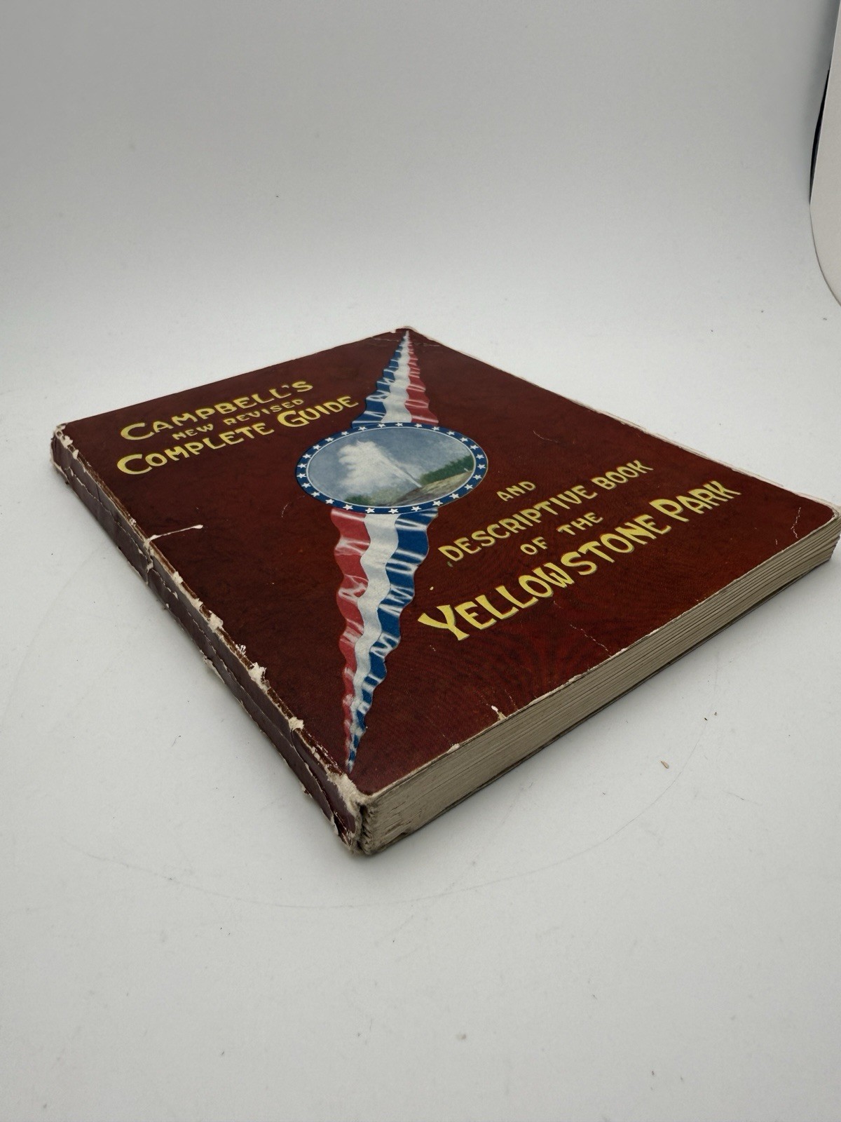 1923 Campbell Yellowstone Park Guide 4th Ed Softcover Map Camp Brochure