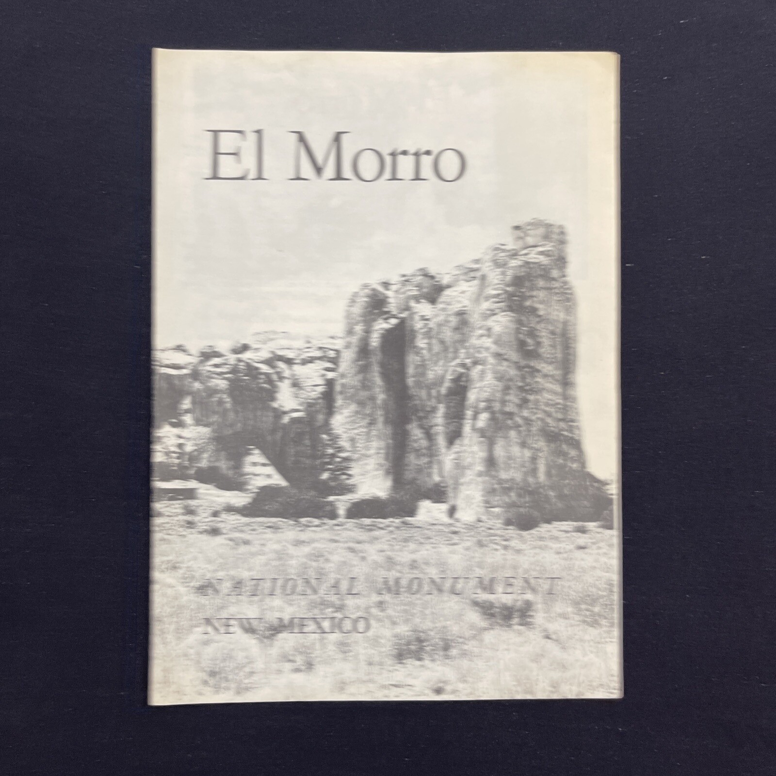 Vintage 1957 El Morro National Monument Brochure Pamphlet Map Info New Mexico
