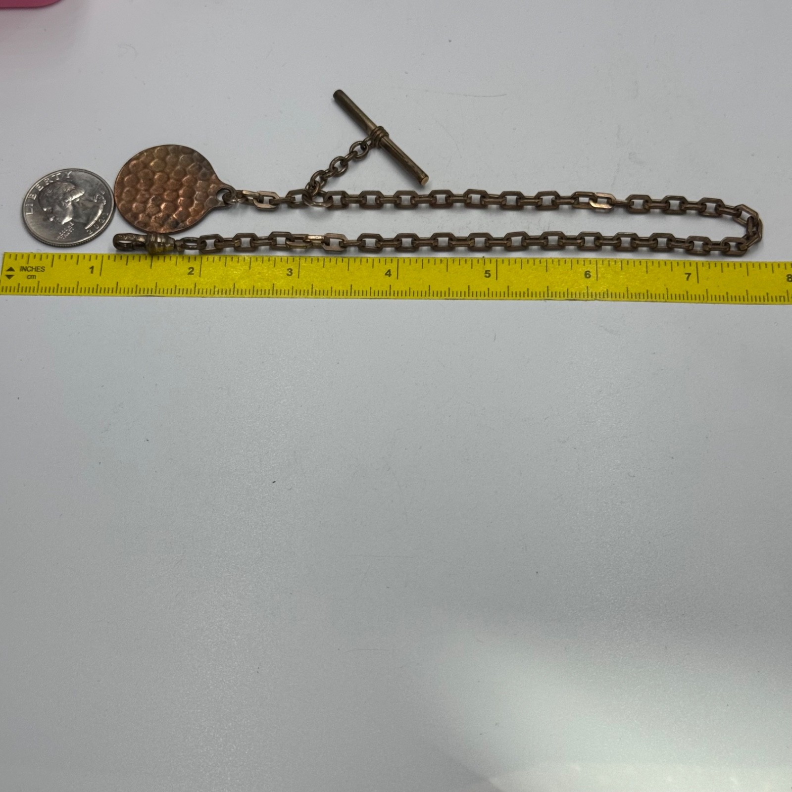 Antique Yellowstone National Park Bear Watch Chain Fob Souvenir F&C Co.