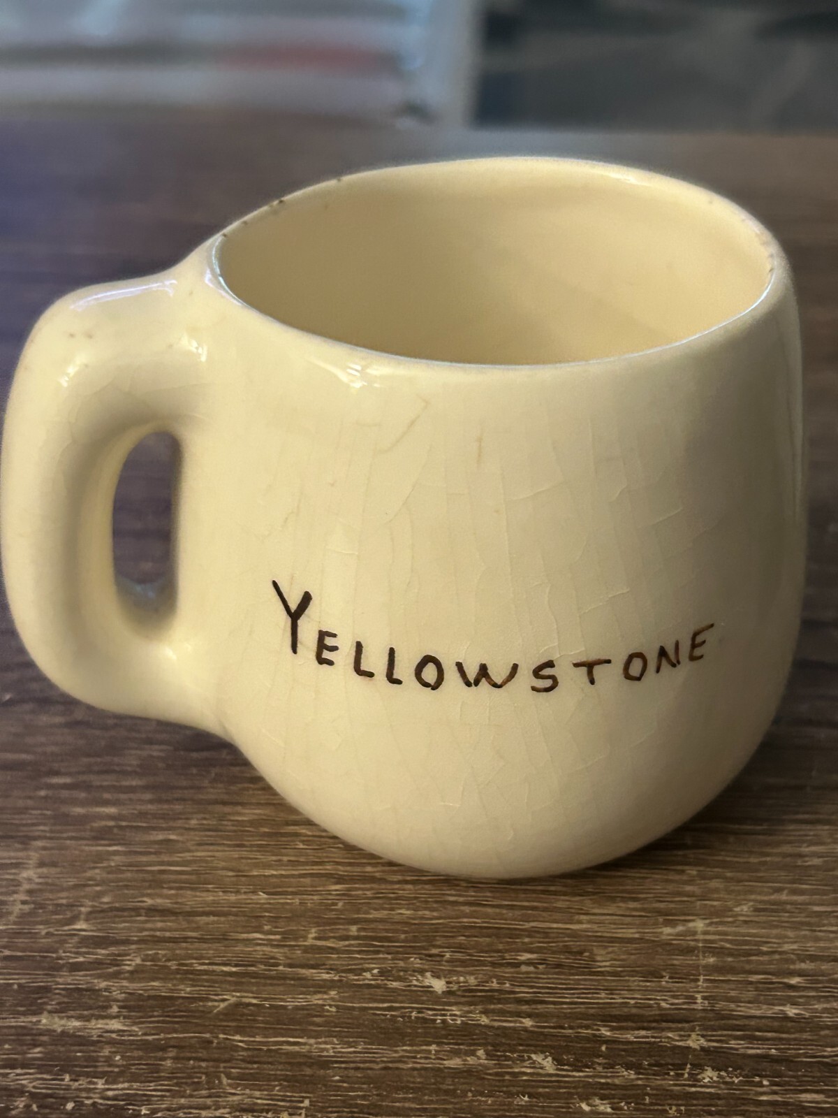 Vintage Pottery SMAL MUG Yellowstone BY ALINE
