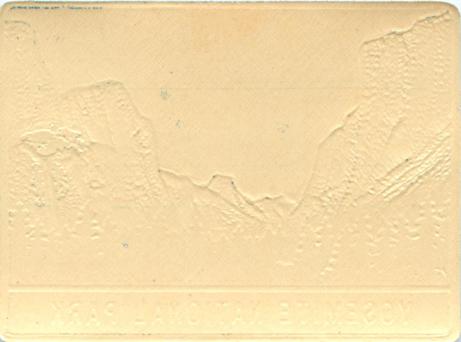 YOSEMITE NATIONAL PARK – Great Metallic Luggage Label / Poster Stamp, c. 1950