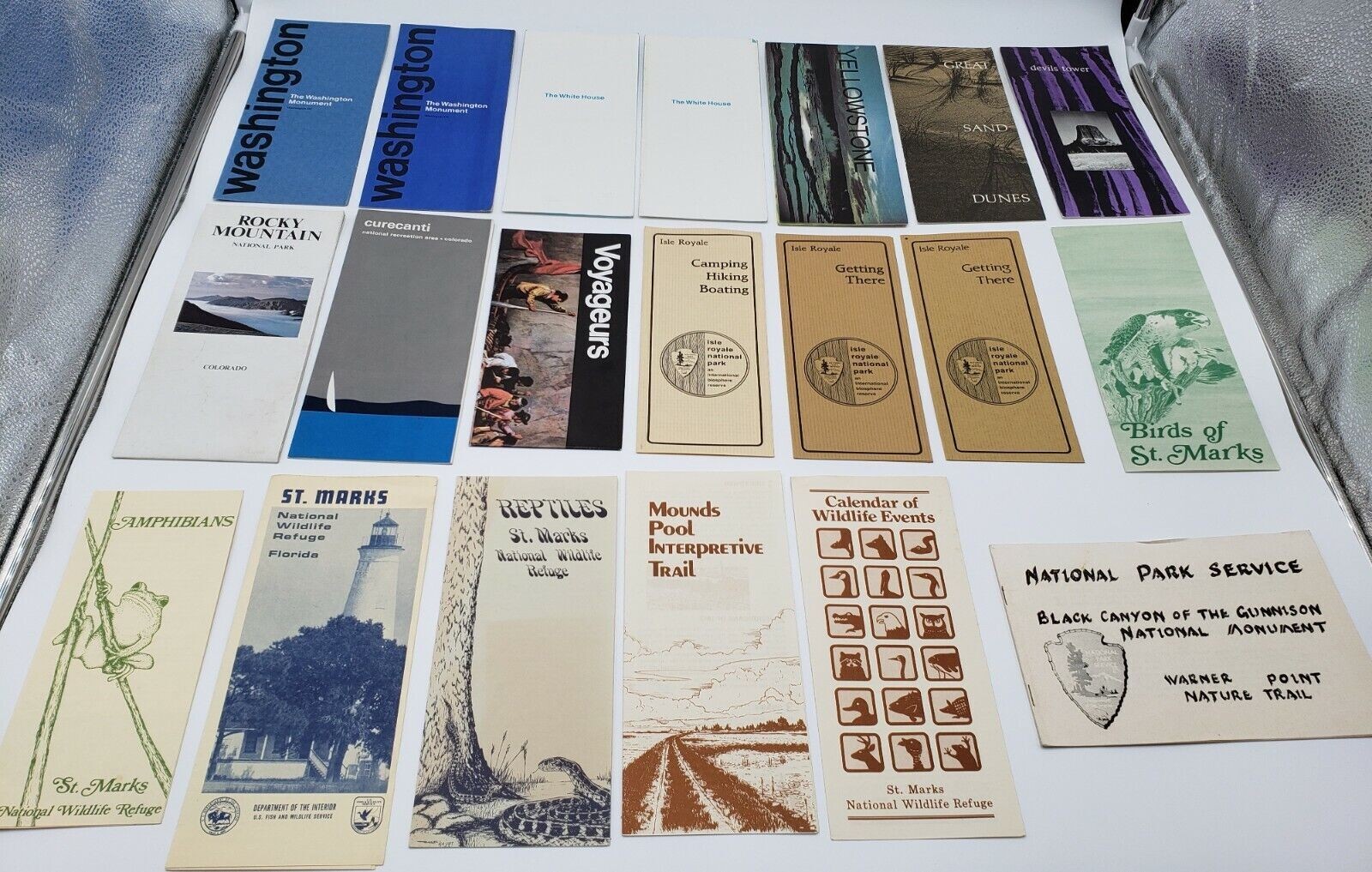 National Park Service NPS Department Interior Pamphlet Brochure Map Lot 20 Count