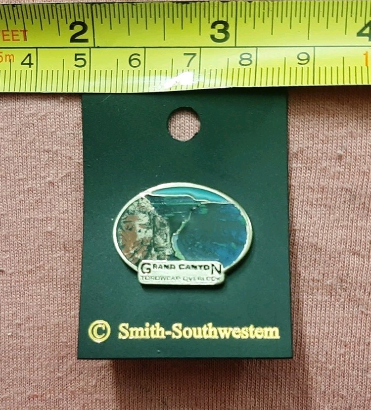Grand Canyon Toroweap Overlook Travel Souvenir lapel pin Smith Southwestern