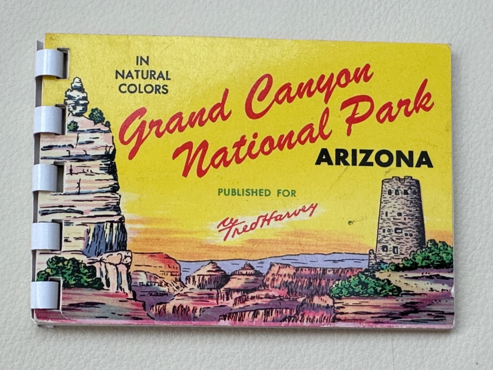 Grand Canyon National Park vintage booklet, 10 photos Published for Fred Harvey