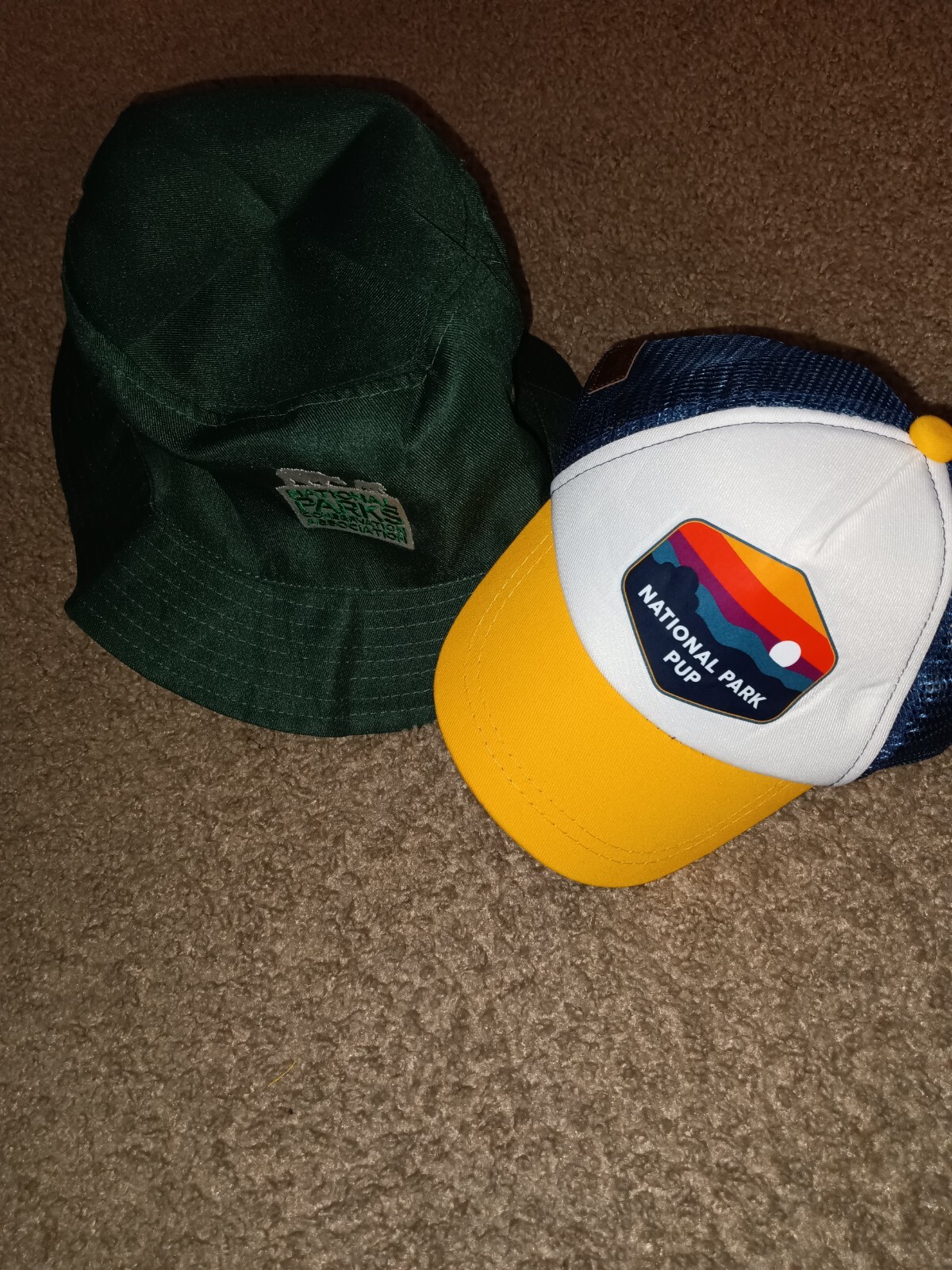 2-NATIONAL PARKS HAT’S-CONSERVATION ASSOCIATION-ADULT & TOP PAW PUP HAT