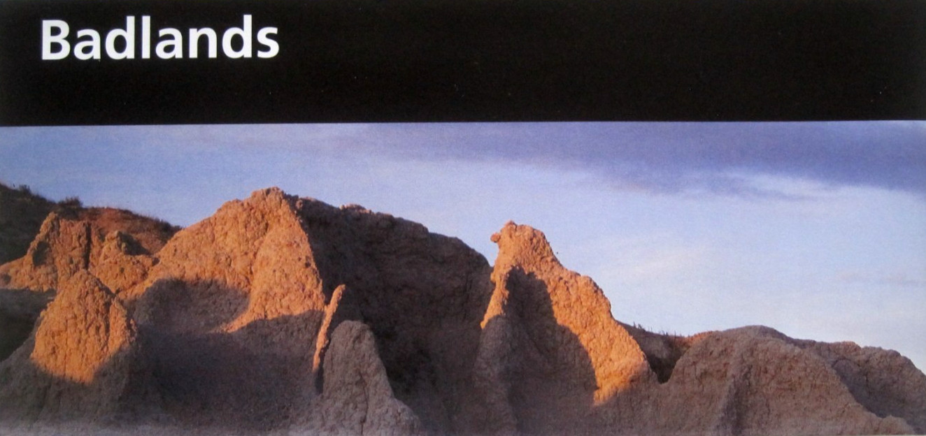 Badlands National Park South Dakota National Park Service Unigrid Brochure Map