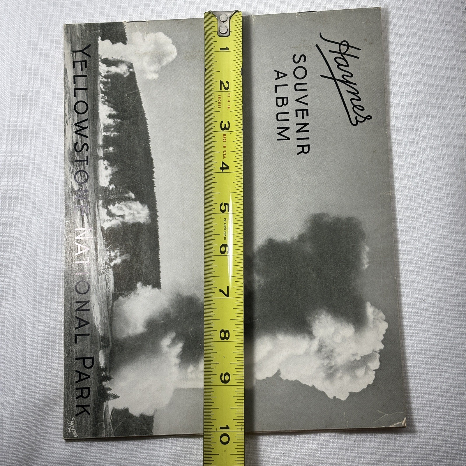 Haynes Souvenir Album Yellowstone National Park Vtg Old Faithful Booklet 1949