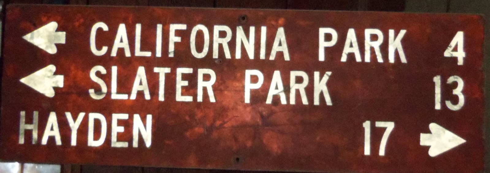 Old Retired Forest Rocky Mnts Wood Sign Colorado Hayden Slater California Park