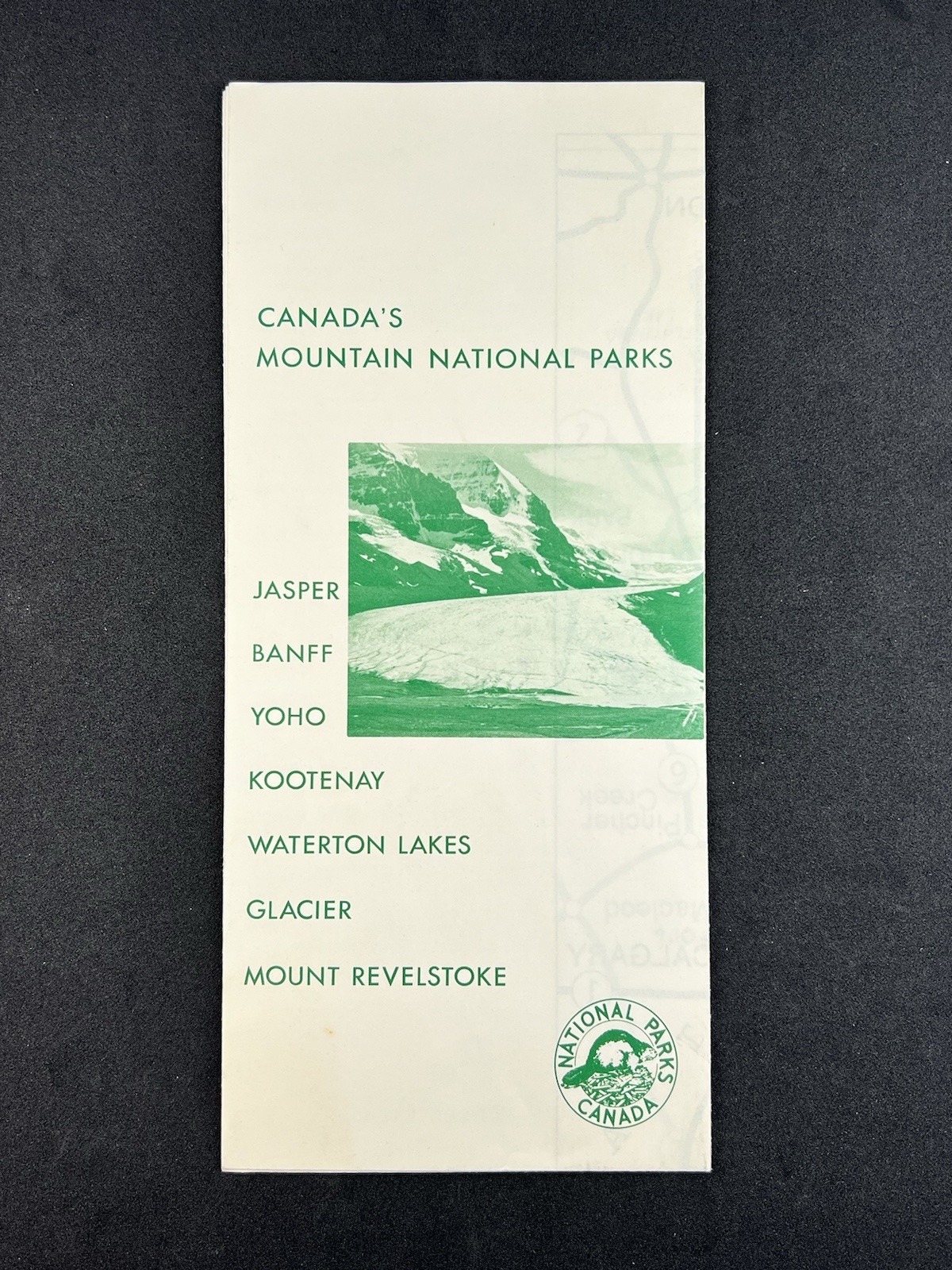Canada’s Mountain National Parks – 1962 – Vintage Travel Brochure / Map