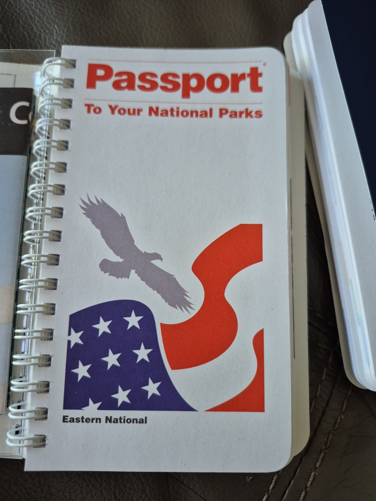 2 Books Passport to Your National Parks- Eastern National- Navy Spiral Bond 2017