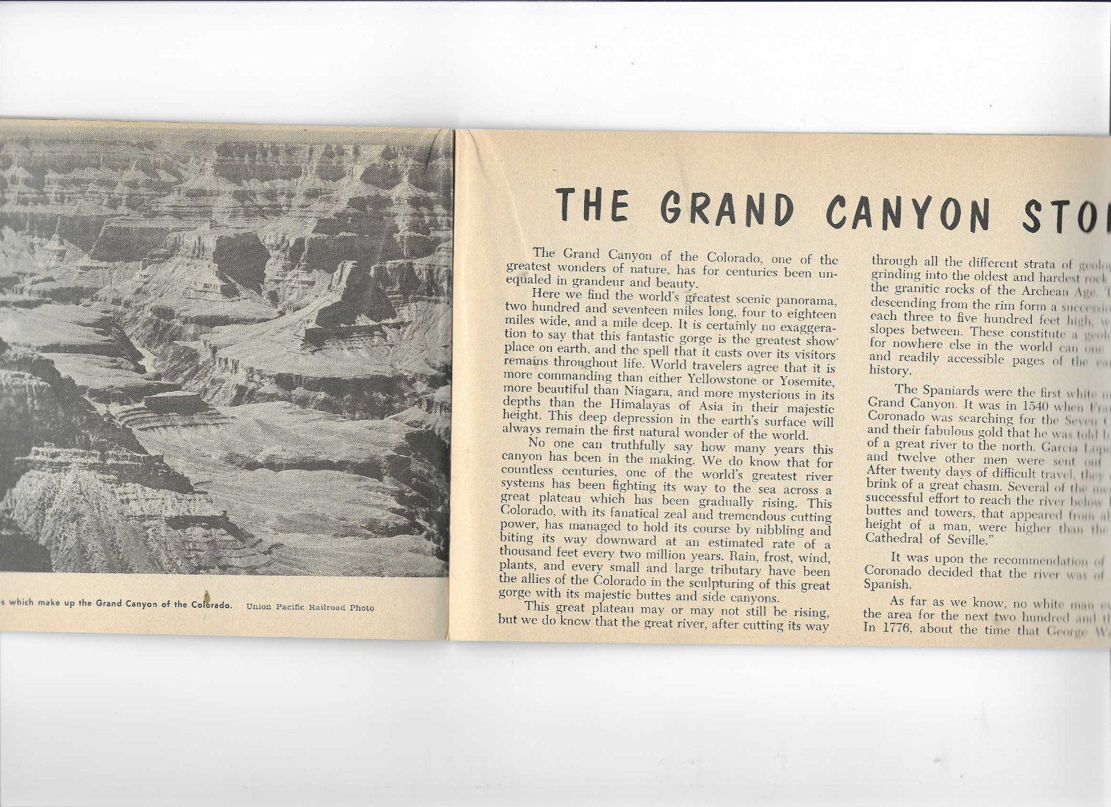 Nat. Park Grand Canyon-Zion-Bryce Story color views/guide Western Resort 1957