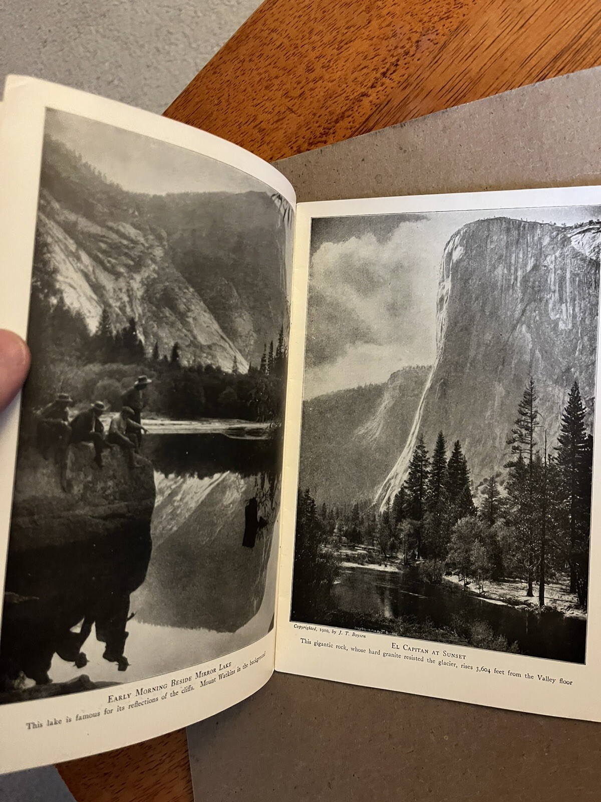 Vintage Yosemite National Park Photo Guide Paperback book