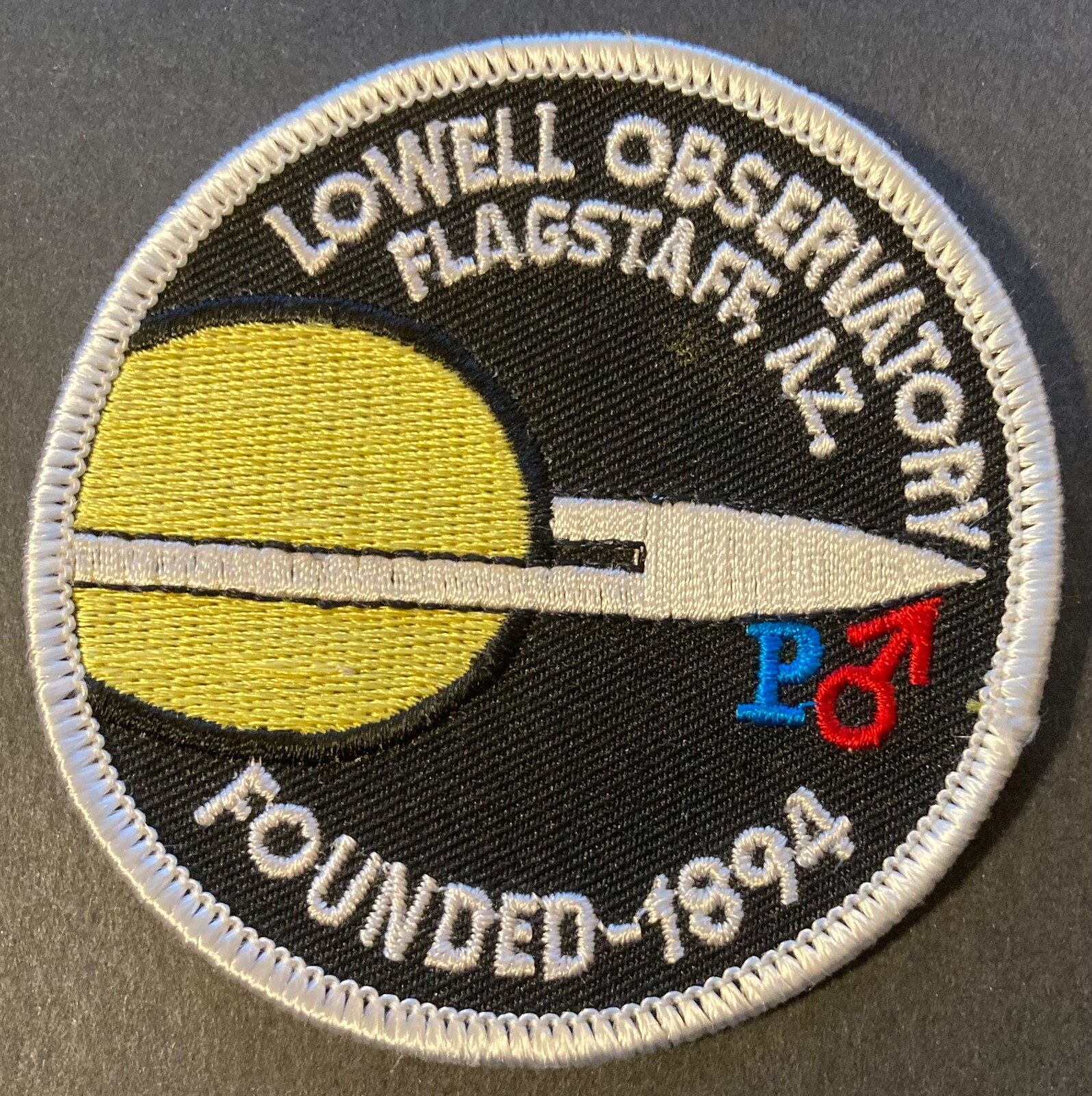 2 LOWELL OBSERVATORY FLAGSTAFF AZ FOUNDED 1894 Sew-On Patches PLUS Voyager 2 Pin