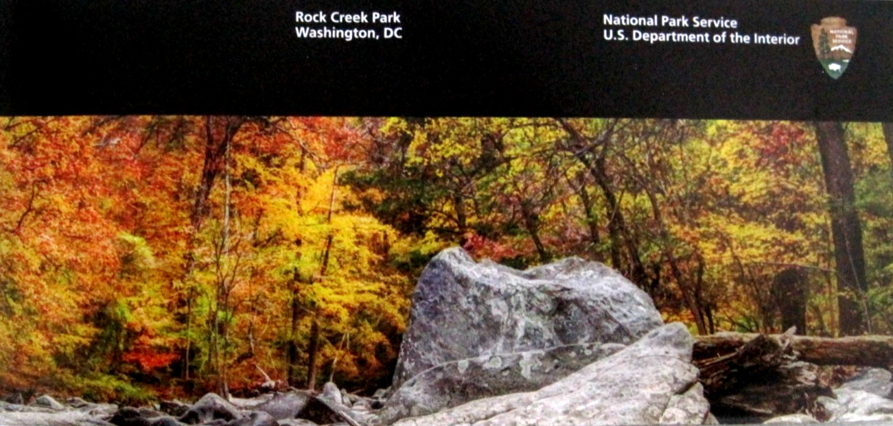 Rock Creek Park Washington DC National Park Service Unigrid Brochure Map