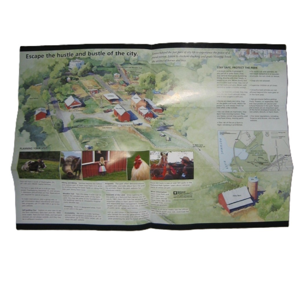 Oxon Hill Farm NPS National Park Service Brochure Oxon Cove Park Maryland