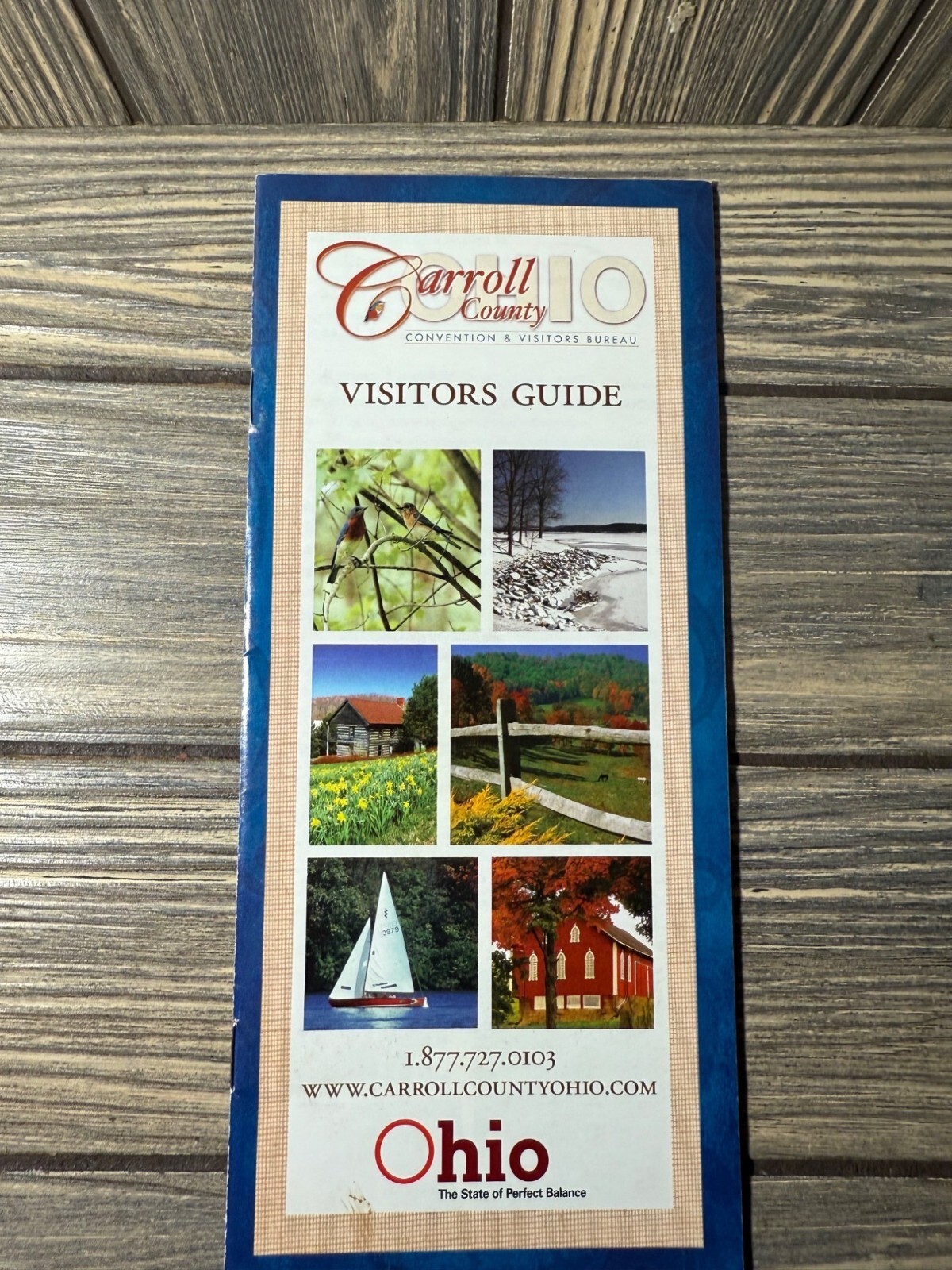 Vintage Carroll County Ohio Visitors Guide Brochure