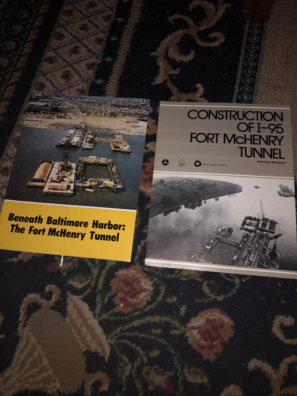 Construction Of I-95 – Fort McHenry Tunnel Brochure + Beneath Balto. Harbor