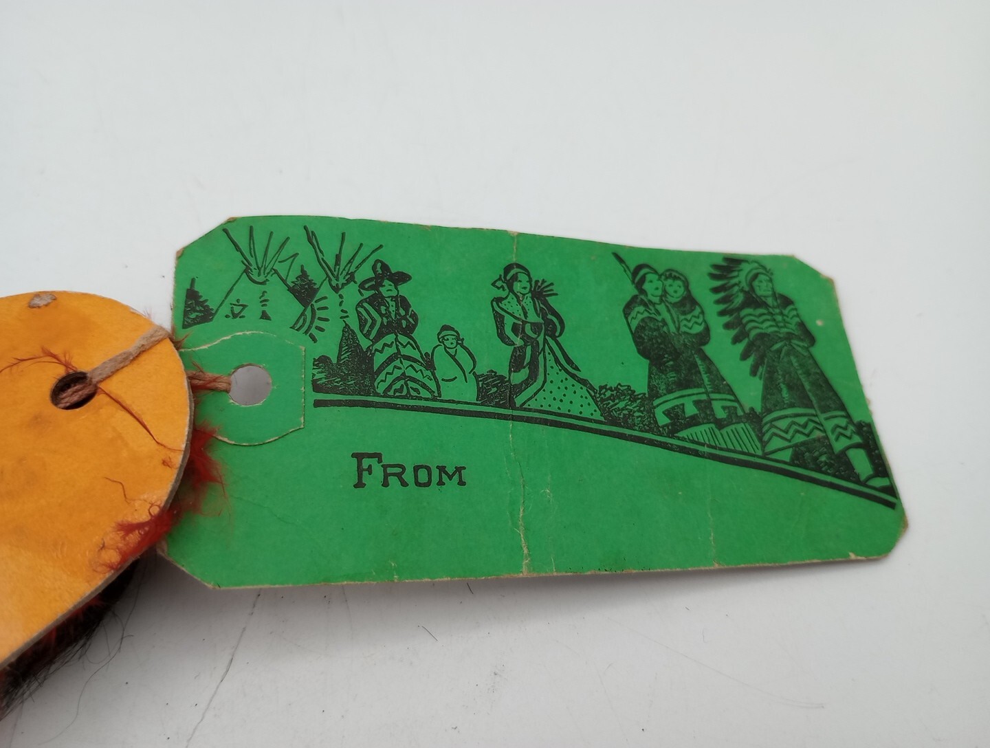 Vintage Indian Papoos Souvenir Postage Stamp Post Card Gift Mail 1930s