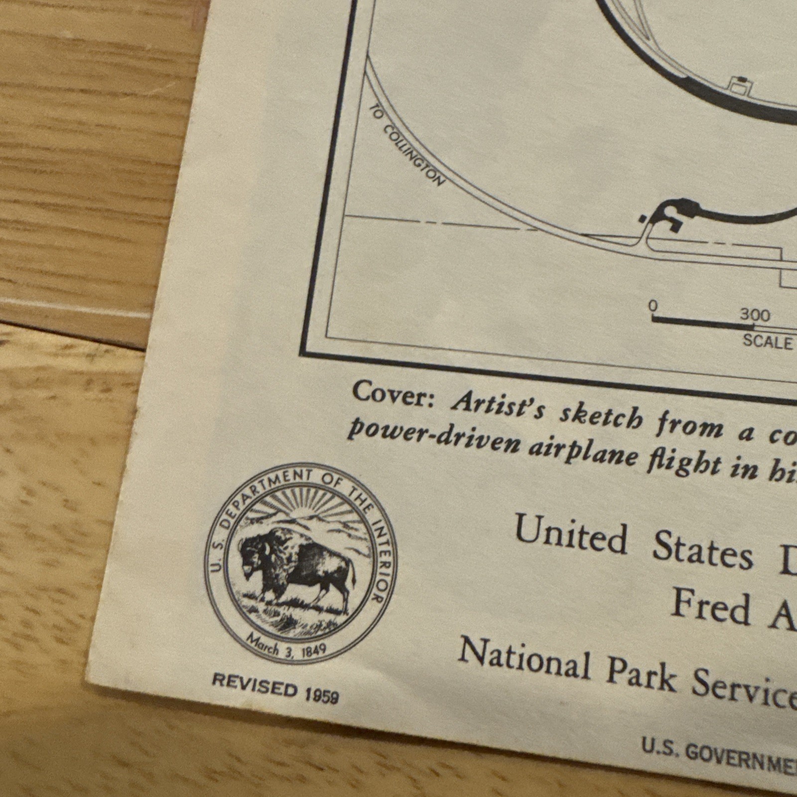 1959 Wright Brothers National Memorial Brochure Pamphlet North Carolina OBX