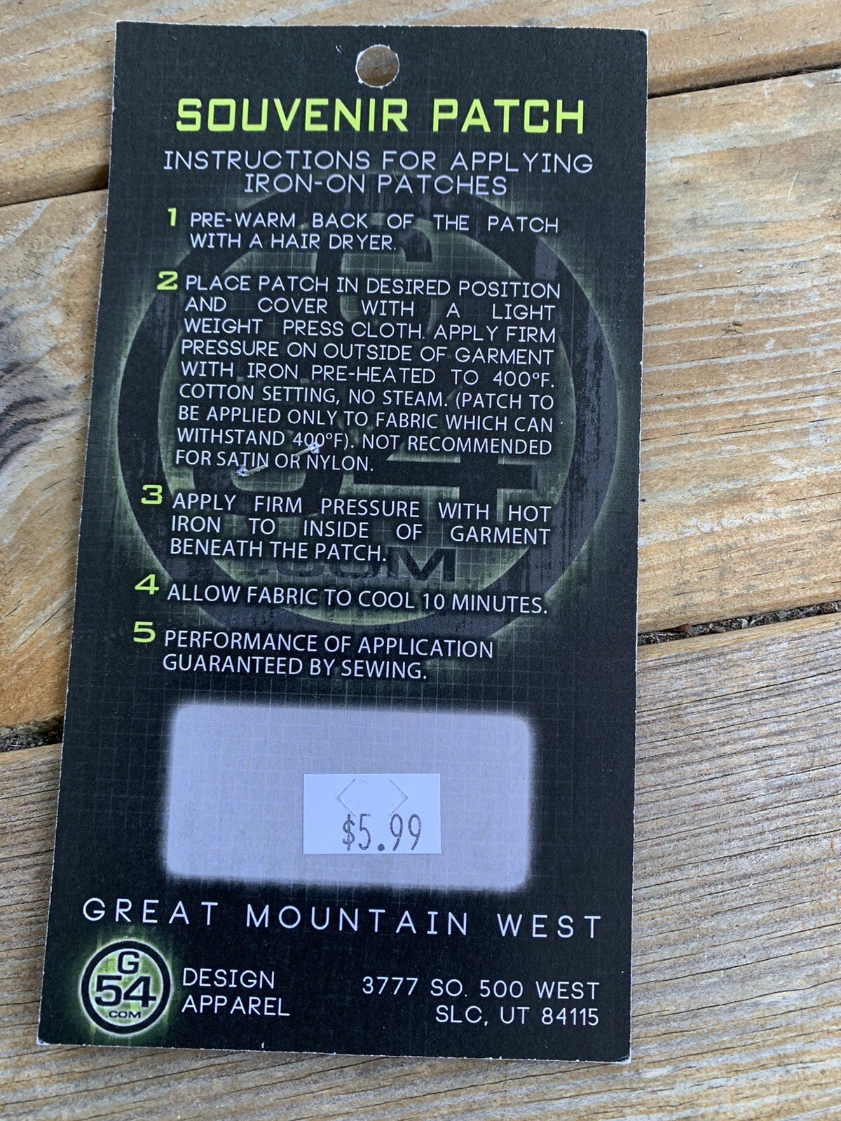 Zion National Park, Utah Great Mountain West Embroidered Iron On Patch New