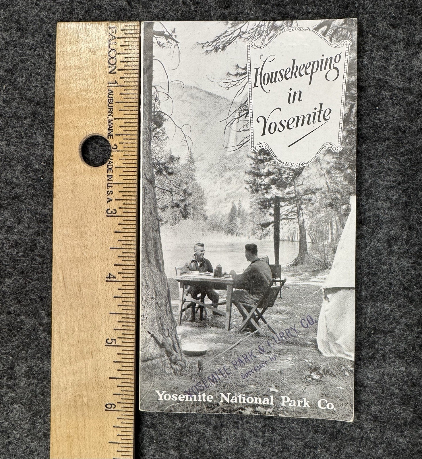 RARE 1925 Camp Curry Housekeeping in Yosemite Park Ad Brochure Tent Camping Rate