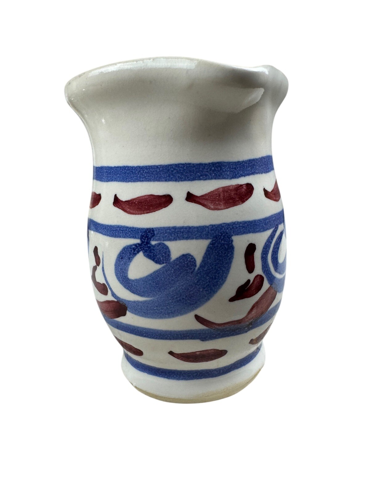 Vintage Eastern National Park Folk Pottery Pitcher Jamestown Collection Creamer