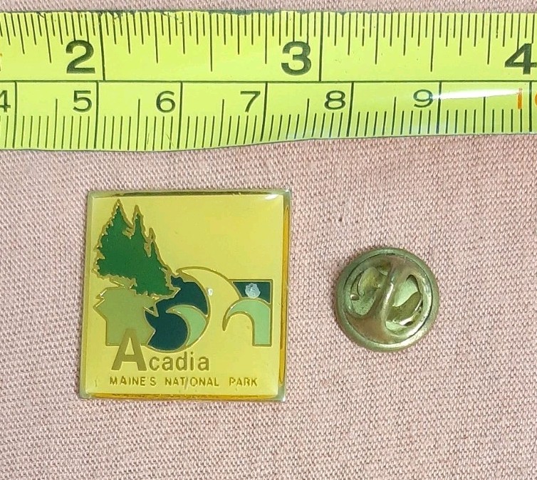 Vintage Acadia Maine’s National Park Travel Souvenir Lapel Pin