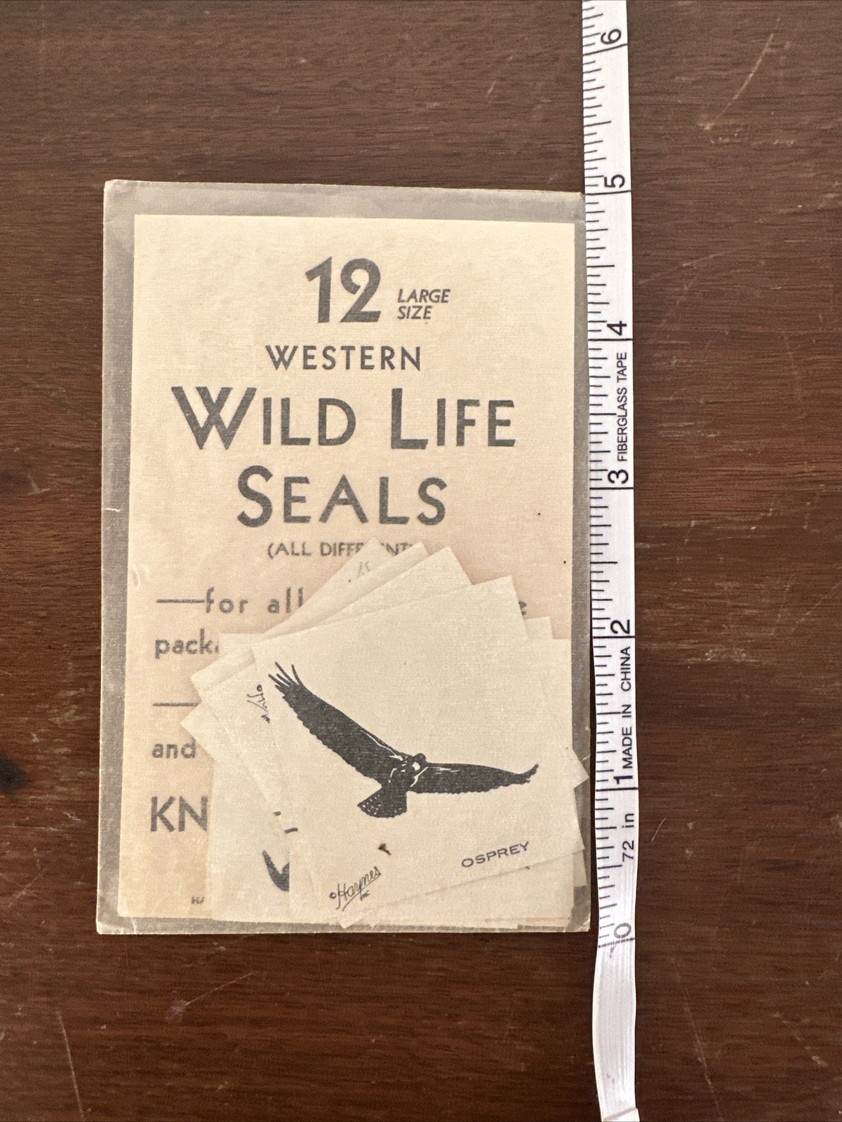 Haynes Inc Yellowstone Park 12 Large Western Wildlife Seals Unopened Unused