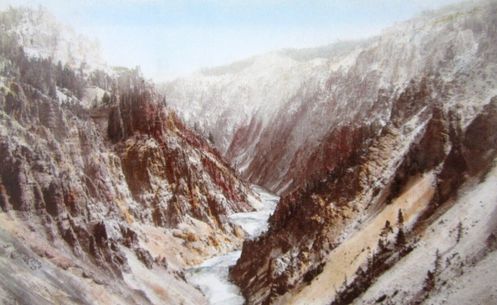 Yellowstone National Park Cabinet Photo Frank Jay Haynes Hand Colored 1880-1900s