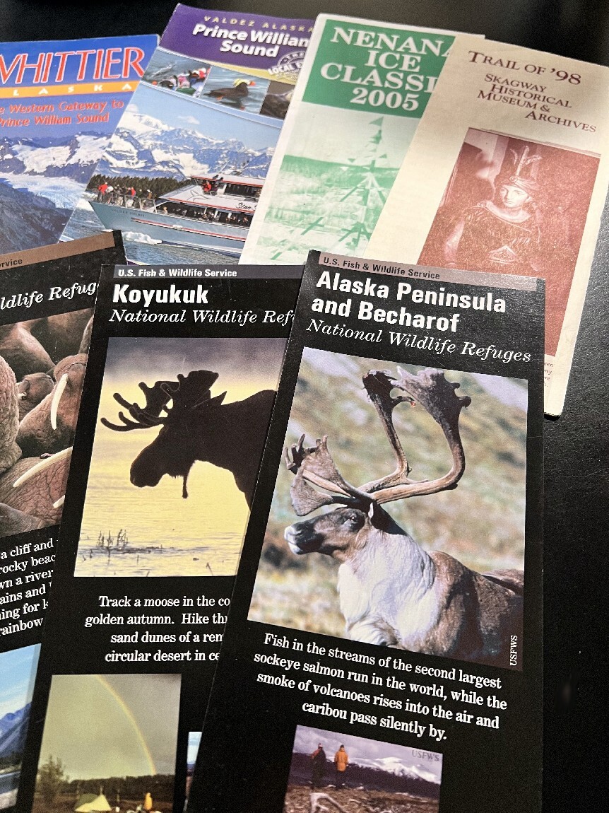 15 Alaska Parks Historic Pamphlets & Handbills Portage Whittier Nenana Skagway+