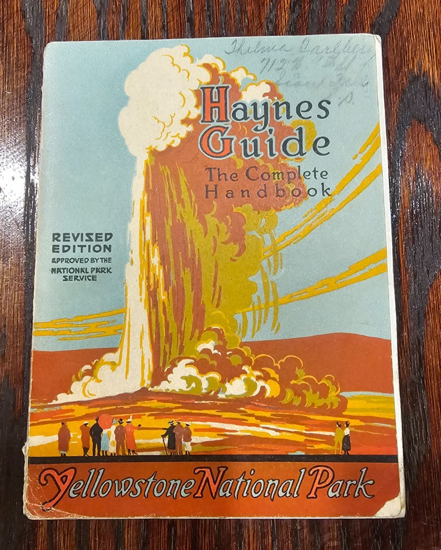 Vintage Haynes Yellowstone Park Guide Illustrated w/ Map Collectable