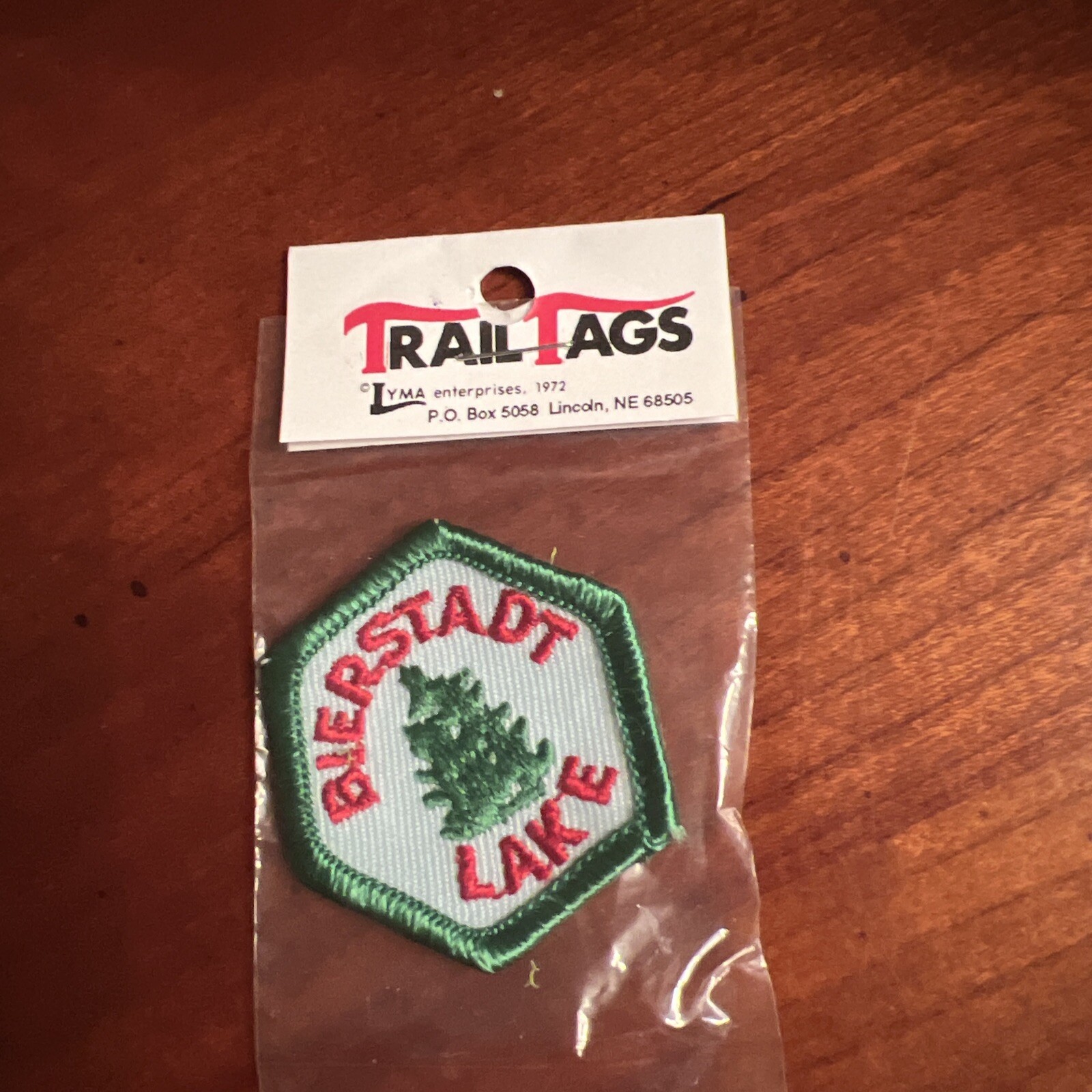 Bierstadt Lake Colorado National Park Trail Tag 1972 Patch Vintage NOS