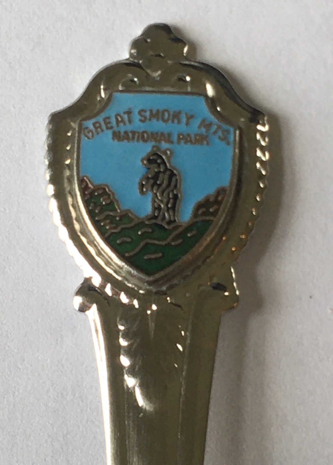 Great Smoky Mtns. National Park Tennessee Vintage Souvenir Spoon Collectible
