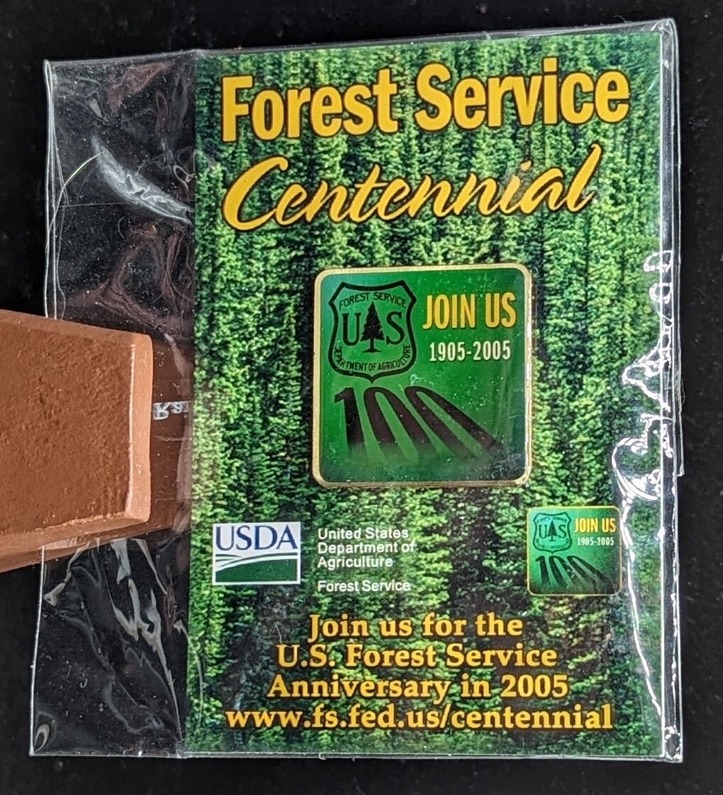 Lot of 2 U.S. Forest Service Pins 100th Centennial Ranger Reunion USDA
