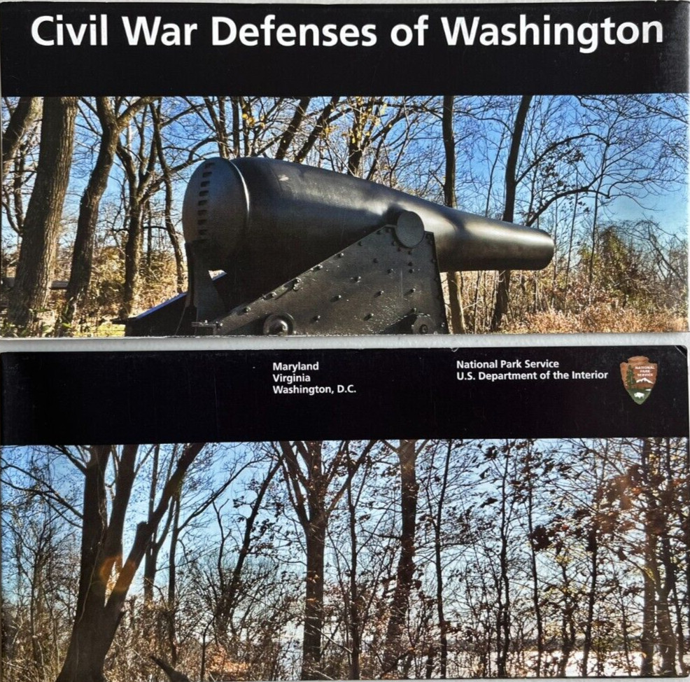 2026 CIVIL WAR DEFENSES of WASHINGTON NATIONAL PARK SERVICE UNIGRID BROCHURE/MAP