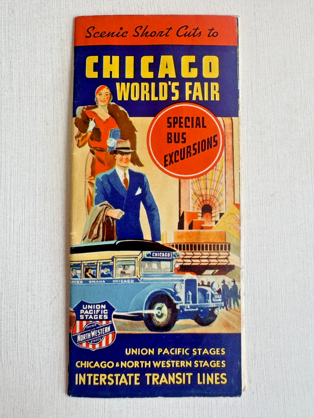 1933 Chicago World’s Fair Travel Brochure by Union Pacific & Chicago Northern