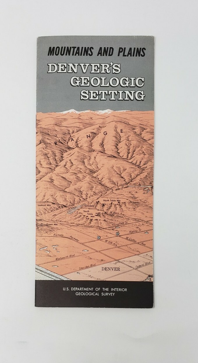 1967 Vintage Brochure – Denver’s Geologic Setting – USGS – USDOI