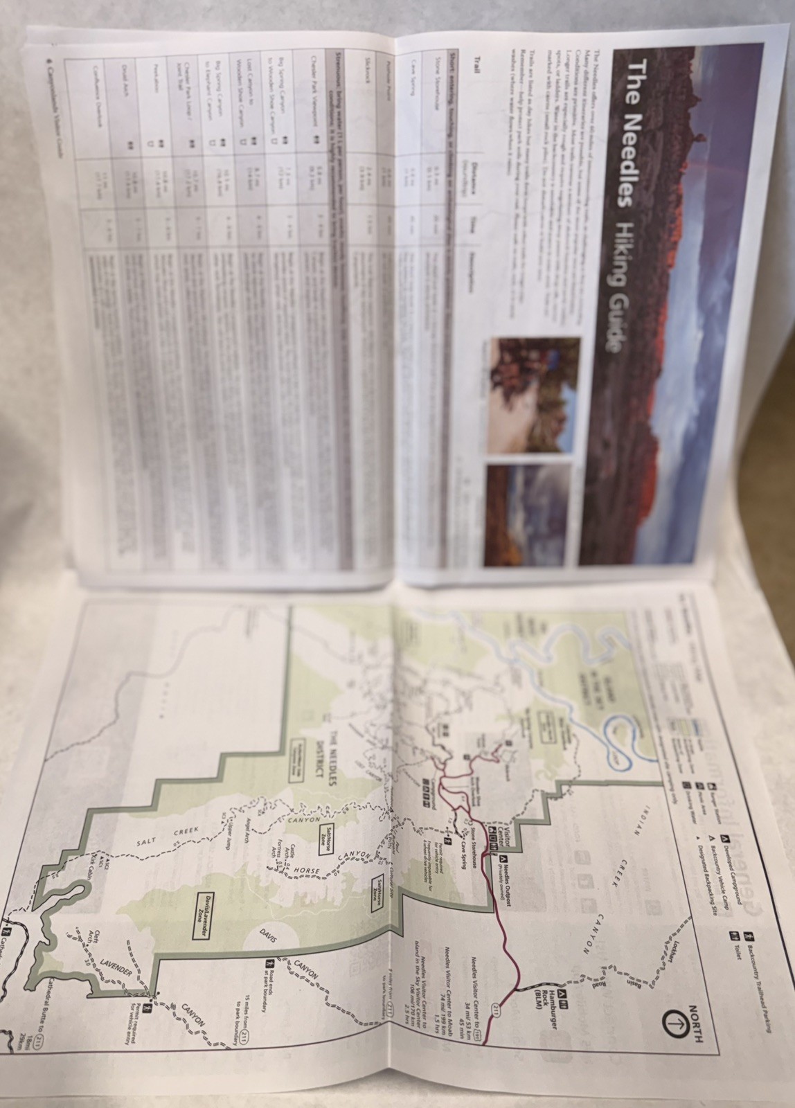 Canyonlands National Park Utah Unigrid Brochure Map, incl. Map and Trail Guide