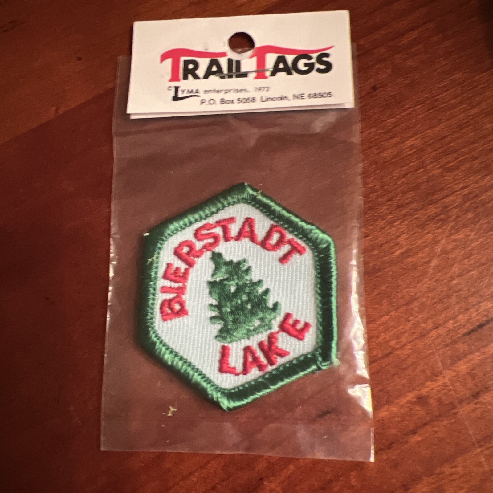 Bierstadt Lake Colorado National Park Trail Tag 1972 Patch Vintage NOS