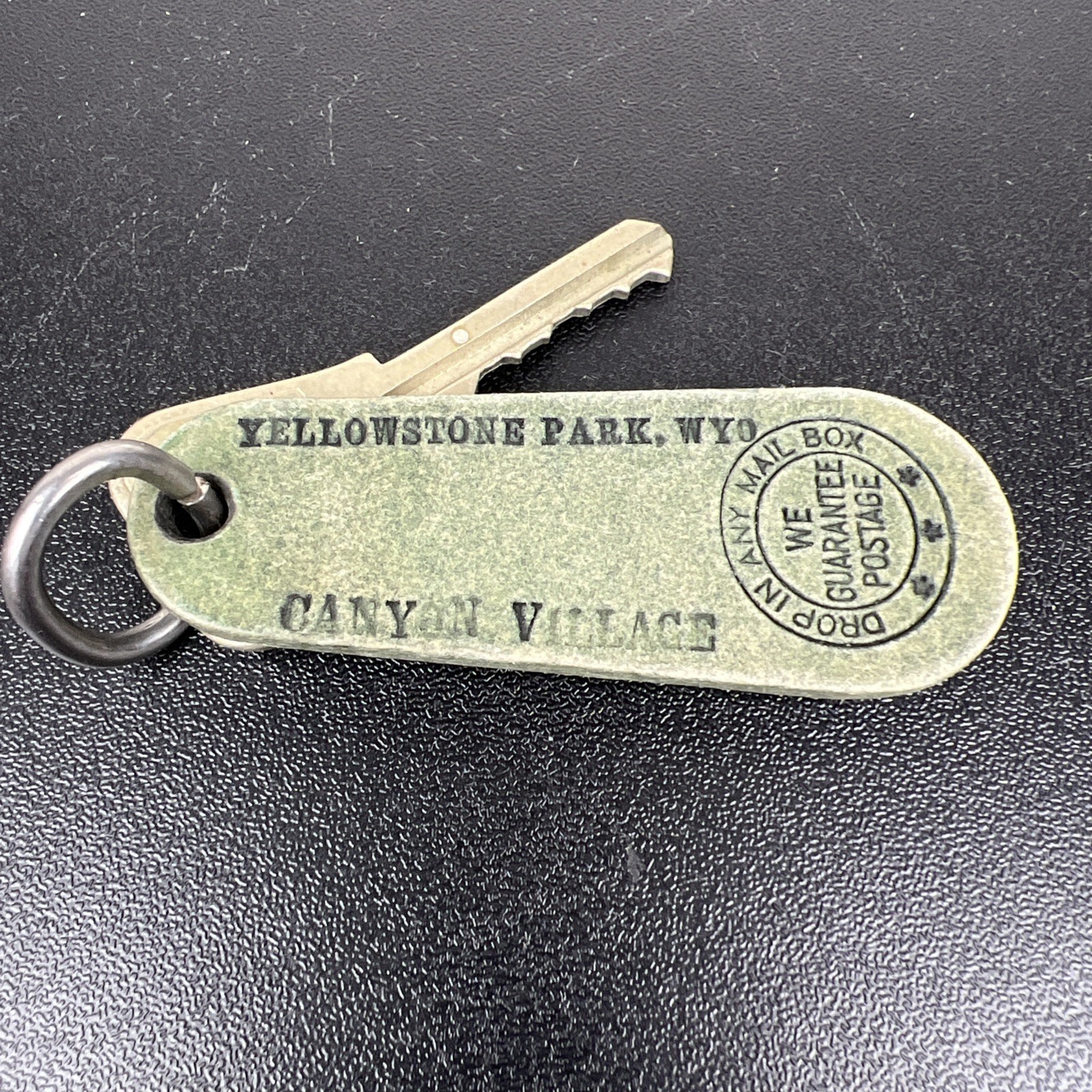 Vintage Yellowstone National Park Canyon Village Key Chain Hotel Wyoming G-44
