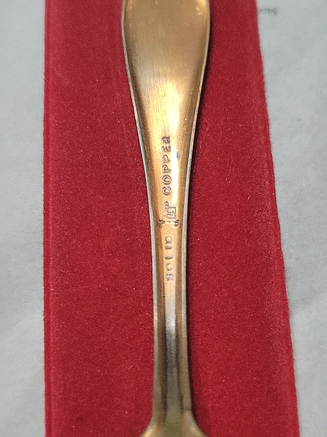 Yellowstone National Park Solid Copper Vintage Souvenir Spoon Collectible