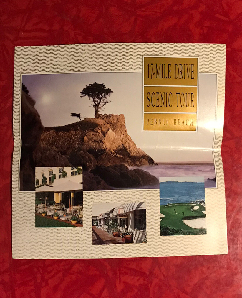PEBBLE BEACH 17-MILE DRIVE SCENIC TOUR MAP & GUIDE 1999