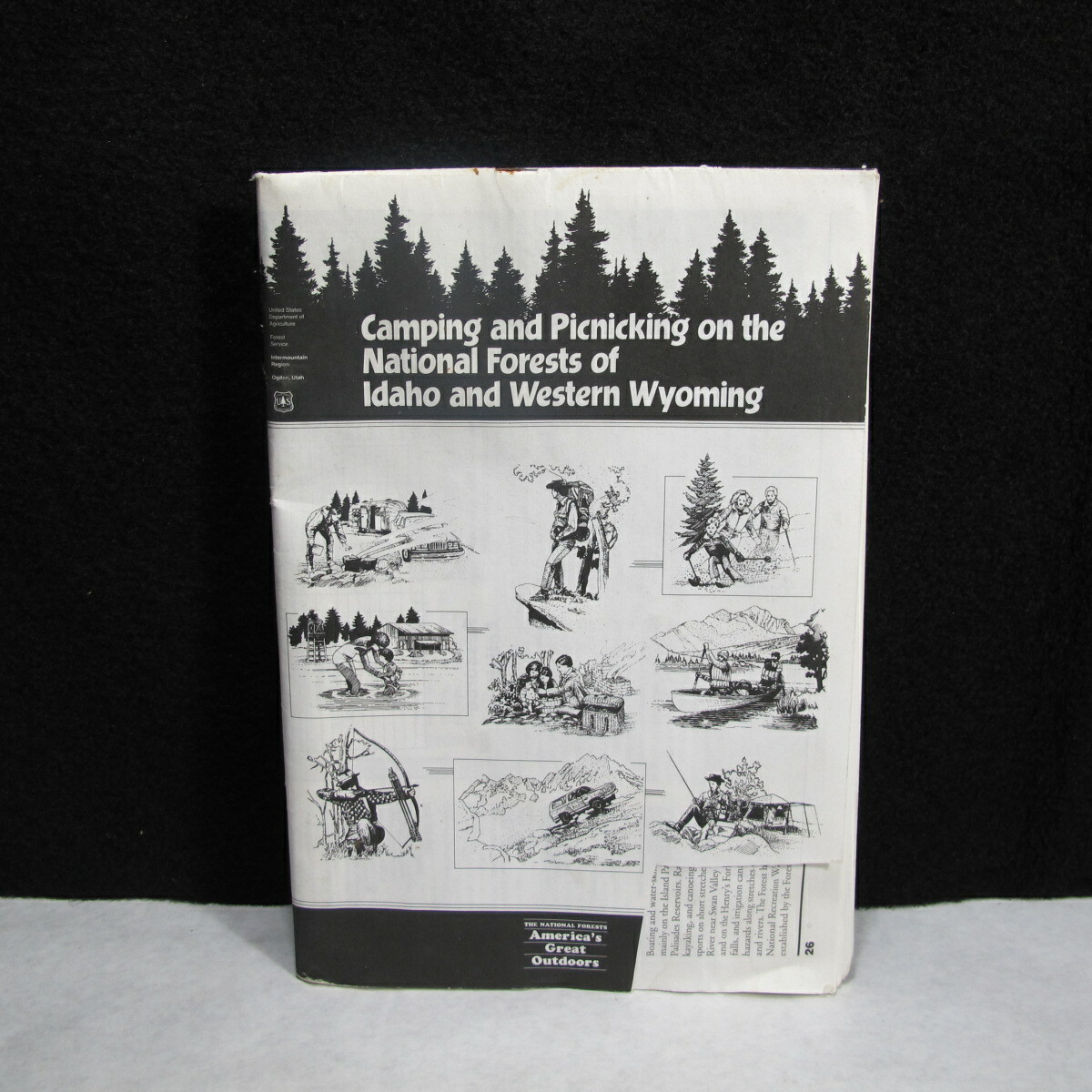 US Forest Service Camping Picnicking National Forests Idaho Wyoming VERY RARE !