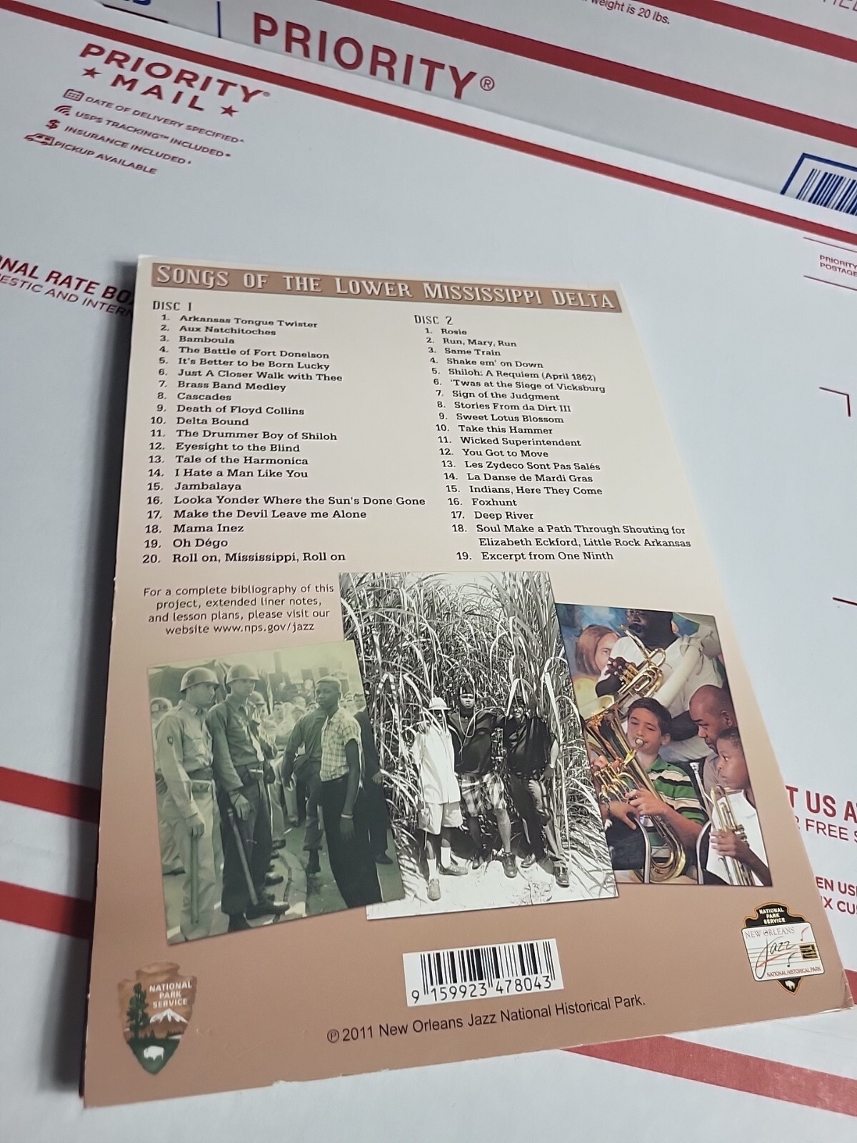 NEW ORLEANS JAZZ NATIONAL HISTORICAL Lower Mississippi Delta Songs CD Set