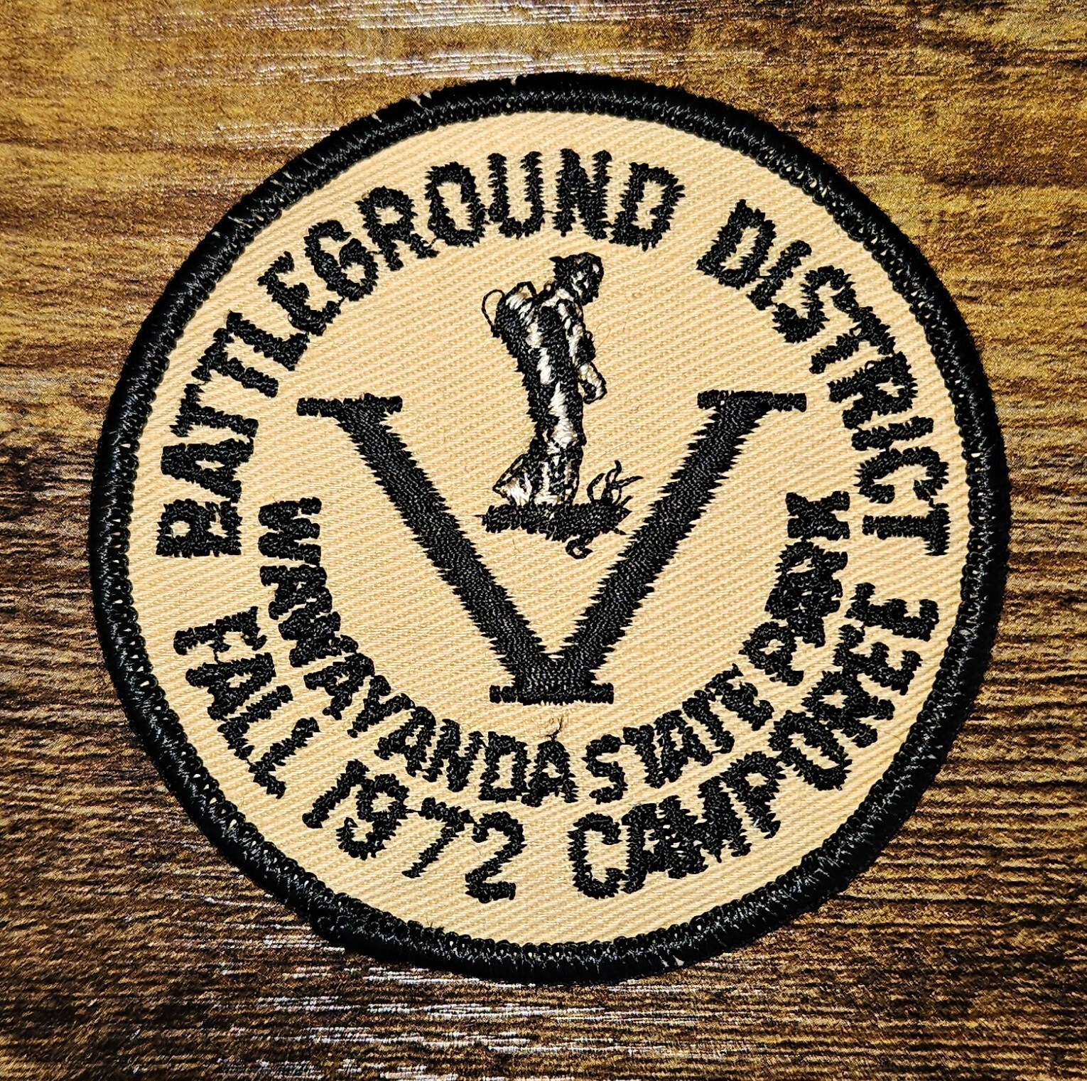 Wawavanda State Park New Jersey NJ Battleground District 1972 BSA Camporee Patch