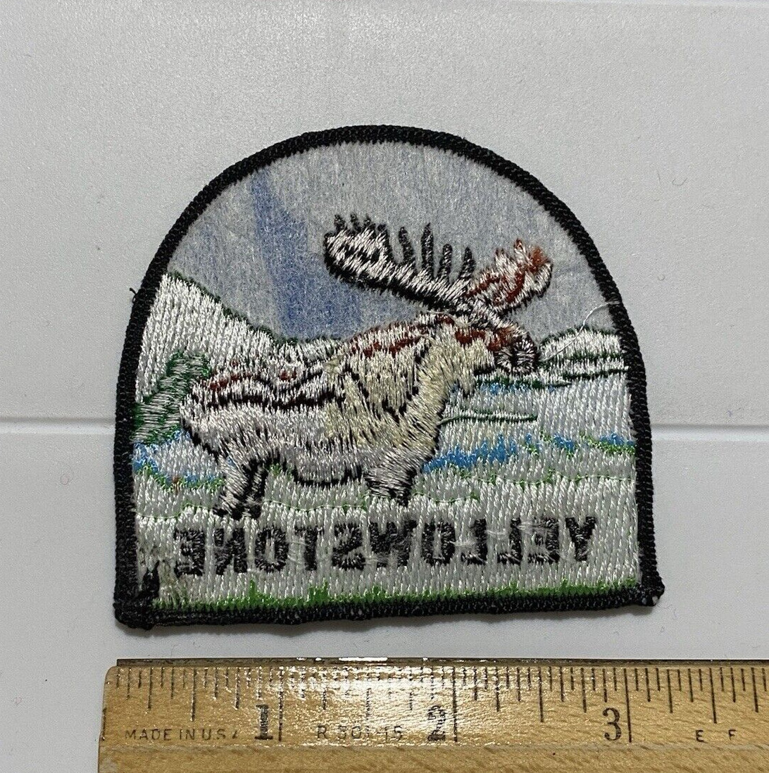 Yellowstone National Park Bull Moose Souvenir 3.25” Long Embroidered Patch Badge