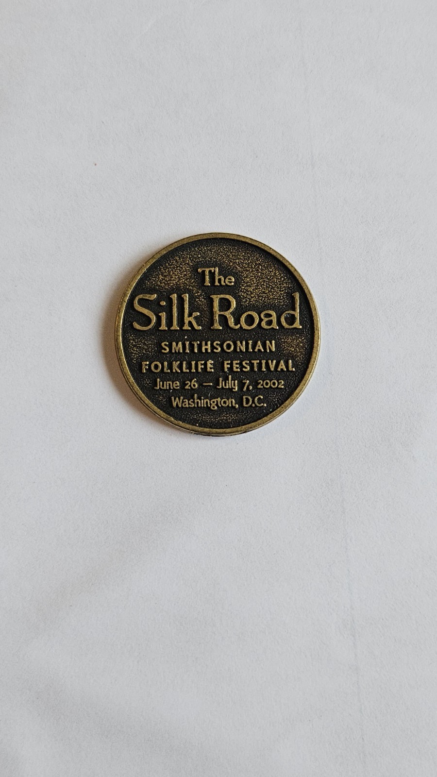 Smithsonian institution annual festival 2002 silk road celebration coin