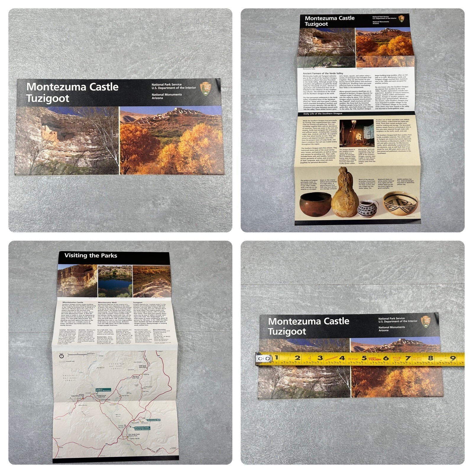 2006 Montezuma Castle Tuzigoot National Park Service Official Map and Guide